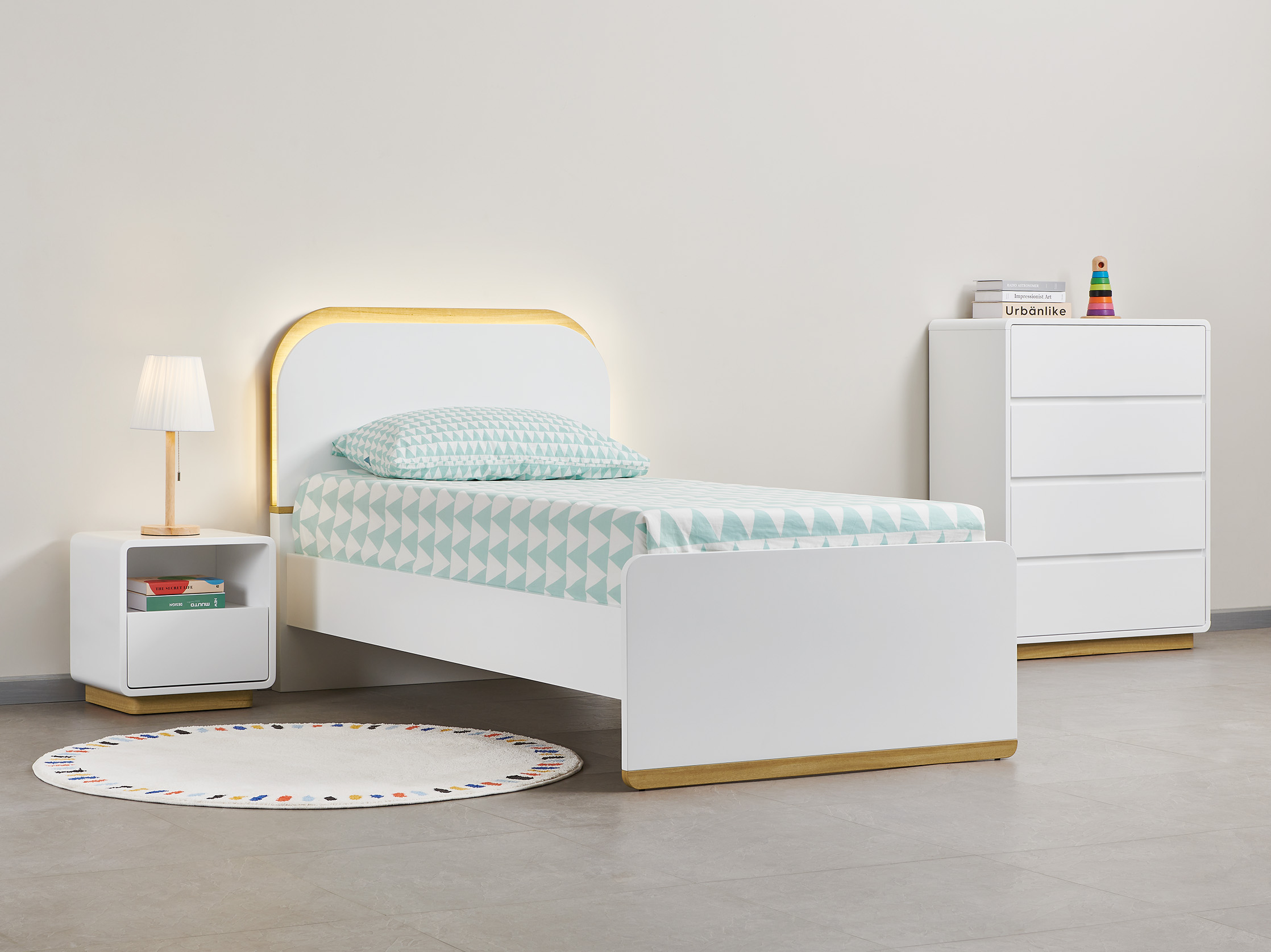 my cove Cooper Single Bed Frame - White