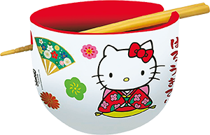 HELLO KITTY - BOL À RAMEN AVEC BAGUETTES
