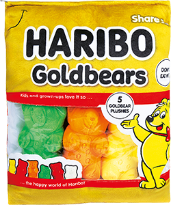 HARIBO - GRAND SAC À COLLATION EN PELUCHE 