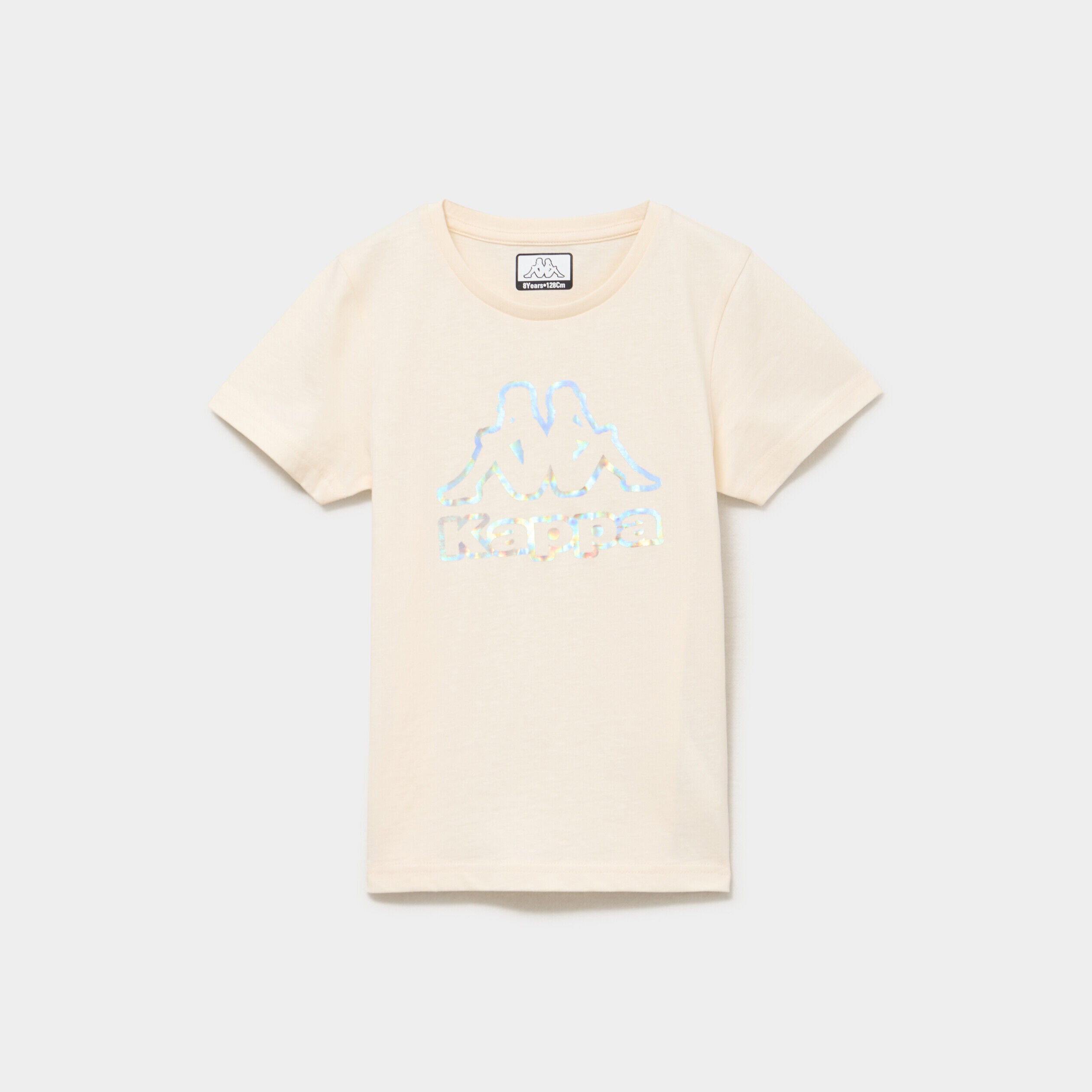 T-shirt à manches courtes coton Kappa creme fille