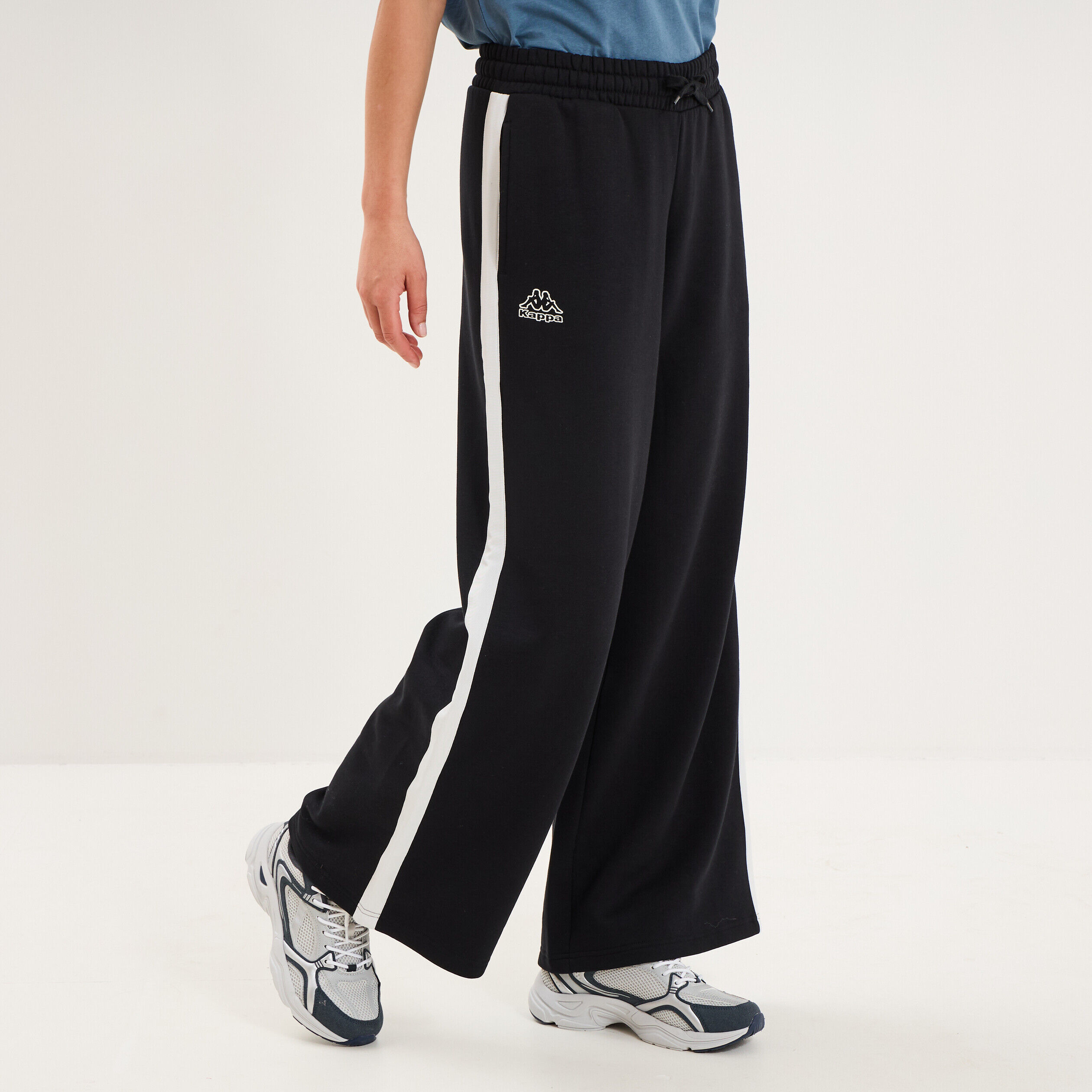 Pantalon de jogging molletonné Kappa noir femme
