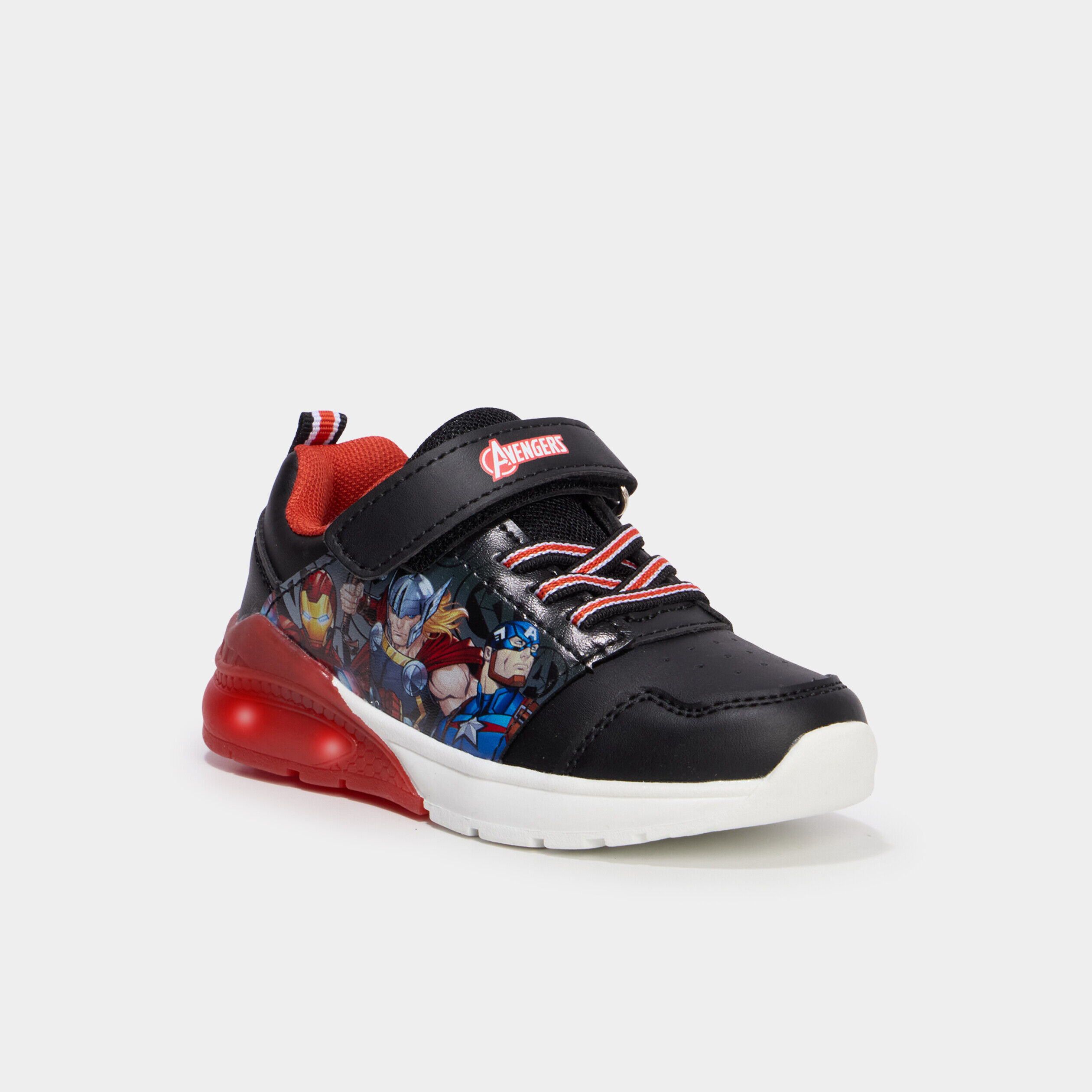 Baskets running lumineuses Marvel noir garçon