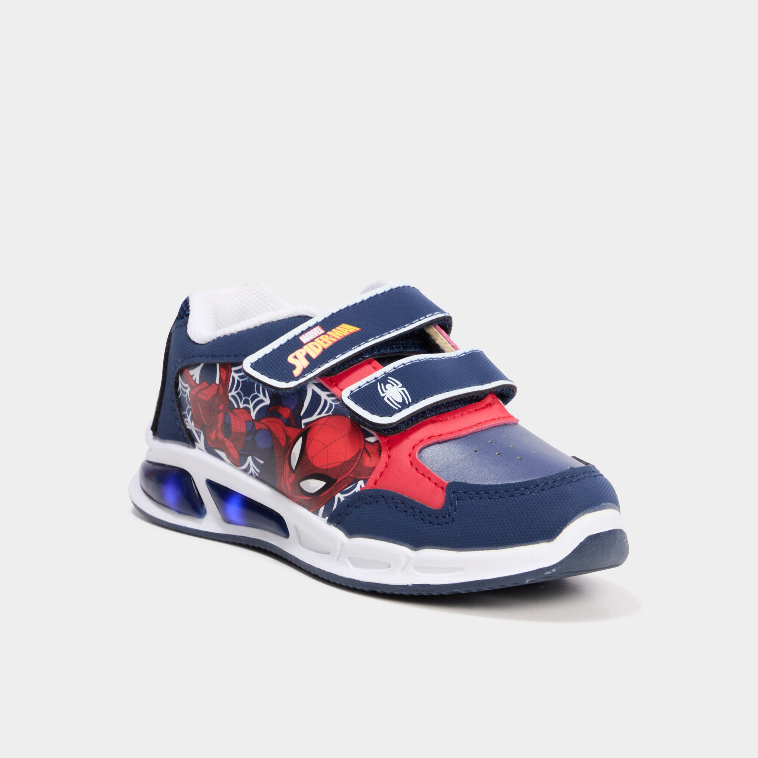 Baskets running lumineuses Spider-Man bleu garçon