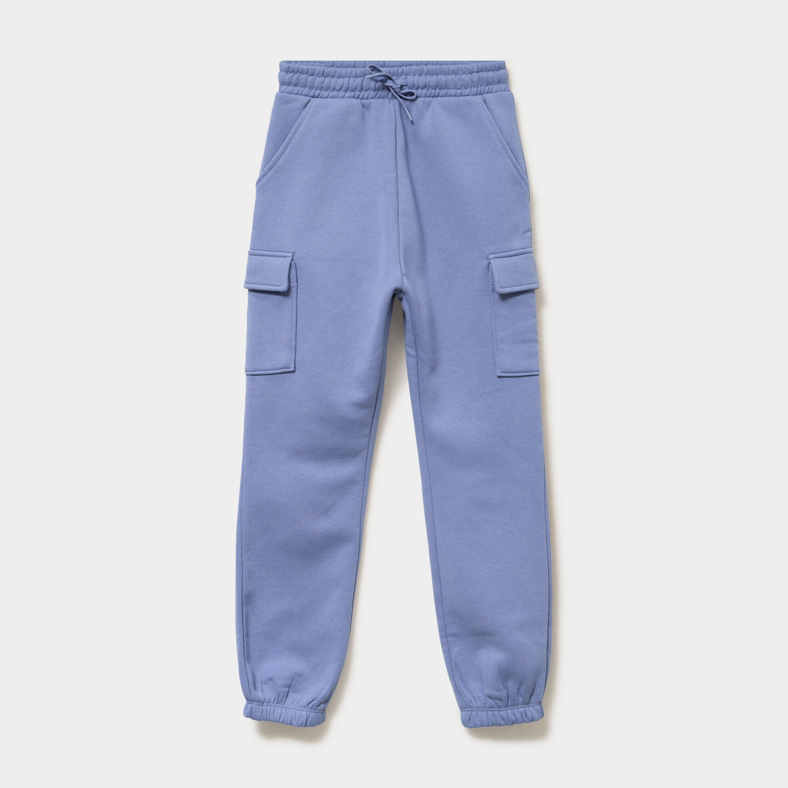 Pantalon de jogging cargo molletonné bleu lavande fille