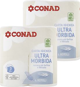 CARTA IGIENICA ULTRAMORBIDA CONAD
