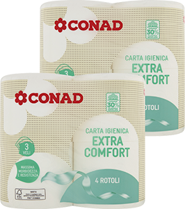 CARTA IGIENICA EXTRA COMFORT 3 VELI CONAD
