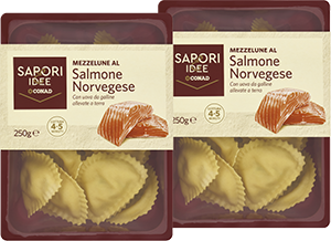 MEZZELUNE AL SALMONE NORVEGESE SAPORI&IDEE CONAD