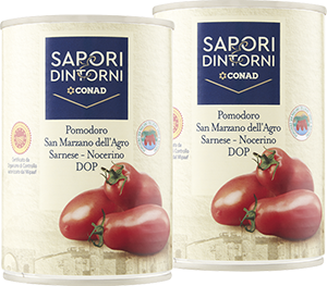 POMODORI PELATI D.O.P. SAN MARZANO SAPORI&DINTORNI CONAD 