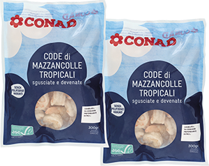 CODE DI MAZZANCOLLE TROPICALI SGUSCIATE CONAD 