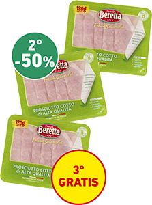 PROSCIUTTO COTTO ALTA QUALITÀ FRESCA SALUMERIA BERETTA