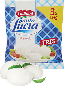 MOZZARELLA TRIS SANTA LUCIA GALBANI 