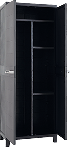 ARMADIO PORTASCOPE A 2 ANTE CON MANIGLIA BIMATERIA