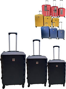 SET 3 TROLLEY IN ABS