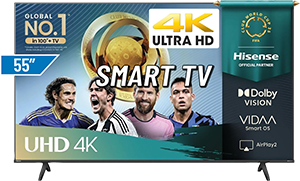 HISENSE 55A69Q TELEVISORE K ULTRA HD VIDAA HISENSE SMART TV