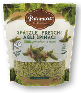 SPATZLE AGLI SPINACI PATAMORE 