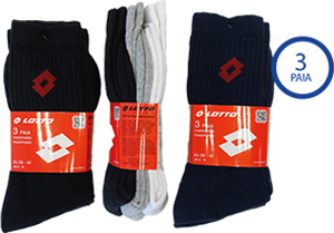 TRIS CALZE TENNIS LOTTO 