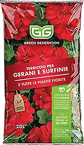 TERRICCIO PER GERANI , SURFINIE E TUTTE LE PIANTE FIORITE 