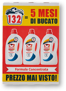 DETERSIVO PER LAVATRICE OMINO BIANCO 44 LAVAGGI VARI TIPI