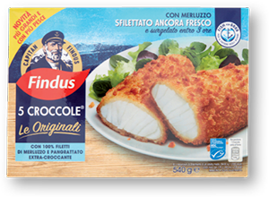5 CROCCOLE CON 100% FILETTI DI MERLUZZO SURGELATE FINDUS