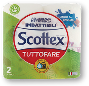CARTASPUGNA TUTTOFARE SCOTTEX 2 MAXI ROTOLI