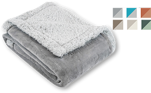 COPERTA FLANNEL/SHERPA BICOLORE CASAXCASA 