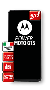 SMARTPHONE MOTOROLA G15 POWER GRAVITY GREY