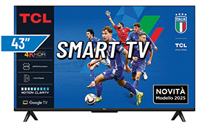 TCL 43P61K 4K SMART GOOGLE 43” UHD GOOGLE TV