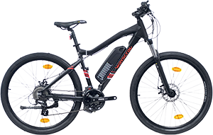 EBIKE 27,5" NERO/ROSSO