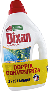 DETERSIVO PER LAVATRICE LIQUIDO DIXAN 19 LAVAGGI vari tipi 