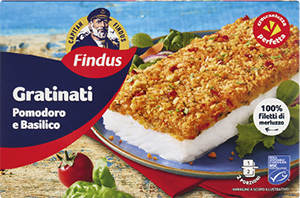 GRATINATI DI MERLUZZO D'ALASKA SURGELATI FINDUS 