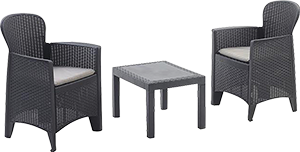 SET DA GIARDINO AKITA COLORE ANTRACITE