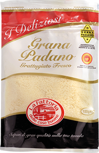 GRANA PADANO GRATTUGIATO LA FATTORIA DELLE COSE BUONE I DELIZIOSI