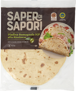 PIADINA RIMINESE IGP CON OLIO DI OLIVA SAPER DI SAPORI 