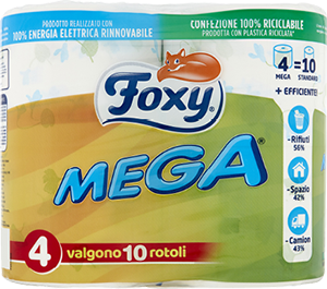CARTA IGIENICA FOXY MEGA 4 ROTOLI