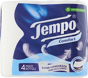 CARTA IGIENICA COMFORT TEMPO 4 MAXI ROTOLI