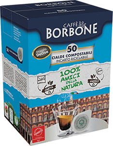 CIALDE CAFFÈ COMPOSTABILI MISCELA DECISA BORBONE