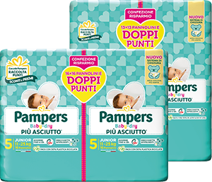PANNOLINI PAMPERS BABY DRY 
