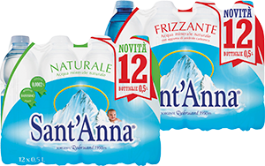 ACQUA NATURALE, FRIZZANTE SANT’ANNA 