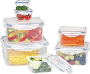 7 CONTENITORI PER ALIMENTI CLICK CLACK