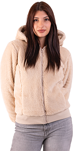 GIACCA DONNA ORSETTO CON CAPPUCCIO