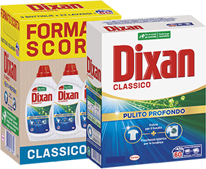 DETERSIVO LAVATRICE LIQUIDO, POLVERE DIXAN