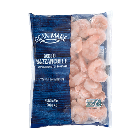 Code di mazzancolle sgusciate