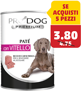 PATÈ DI VITELLO PER CANE PRODOG