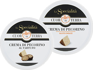 CREMA DI PECORINO DOLCE, AL TARTUFO LE SPECIALITÀ CUOR DI TERRA