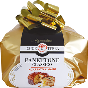 PANETTONE INCARTATO A MANO LE SPECIALITÀ CUOR DI TERRA