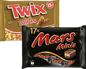 MARS, TWIX MINIS