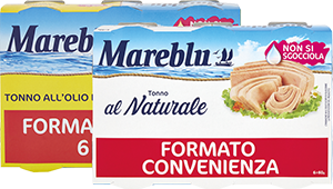 TONNO ALL’OLIO OLIVA, AL NATURALE MAREBLU