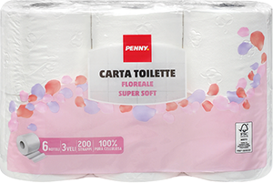 CARTA IGIENICA PROFUMATA PENNY.