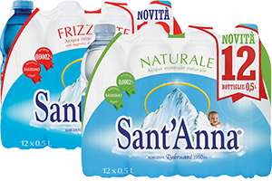 ACQUA NATURALE, FRIZZANTE SANT’ANNA