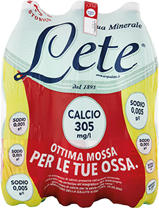 ACQUA EFFERVESCENTE NATURALE LETE